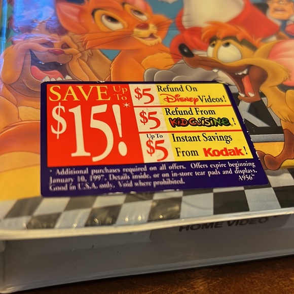 Sealed - Oliver and Company VHS Disney Movie - Brand New - Picture 3 of 7